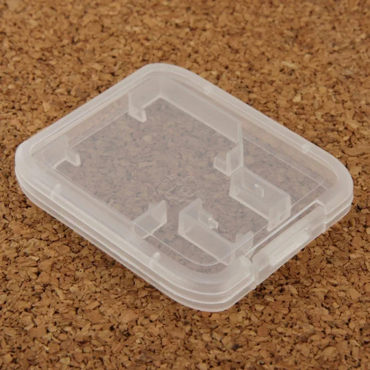 Boîte de rangement transparente en plastique pour 100 cartes SD et microSD (cartes TF).