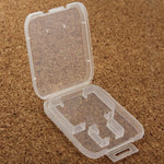 Boîte de rangement transparente en plastique pour 100 cartes SD et microSD (cartes TF).