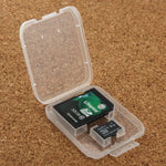 Boîte de rangement transparente en plastique pour 100 cartes SD et microSD (cartes TF).