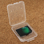 Boîte de rangement transparente en plastique pour 100 cartes SD et microSD (cartes TF).