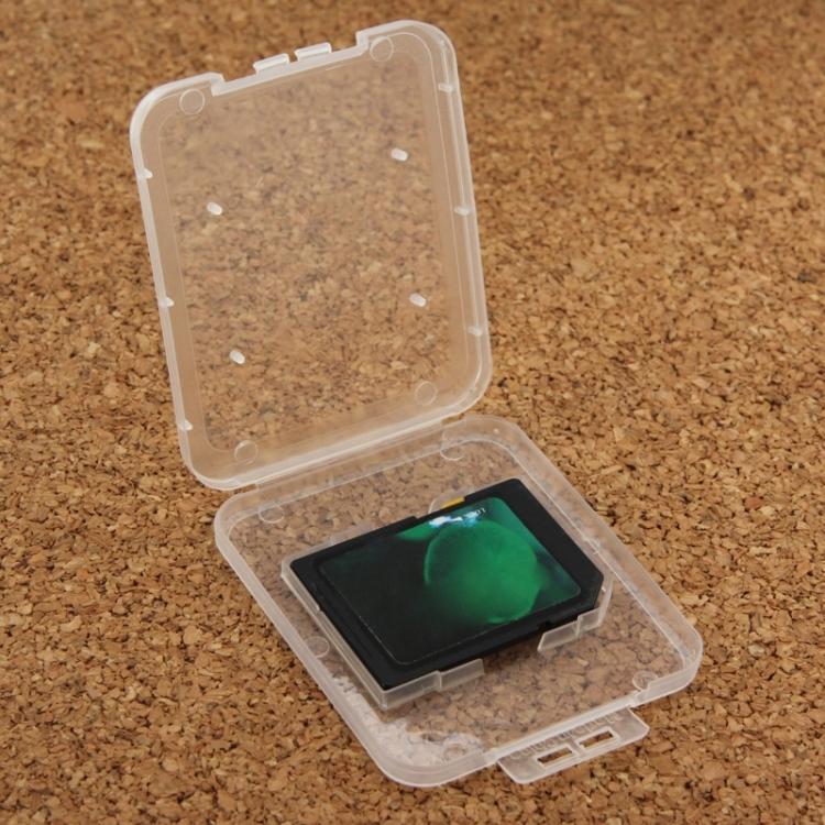 Boîte de rangement transparente en plastique pour 100 cartes SD et microSD (cartes TF).