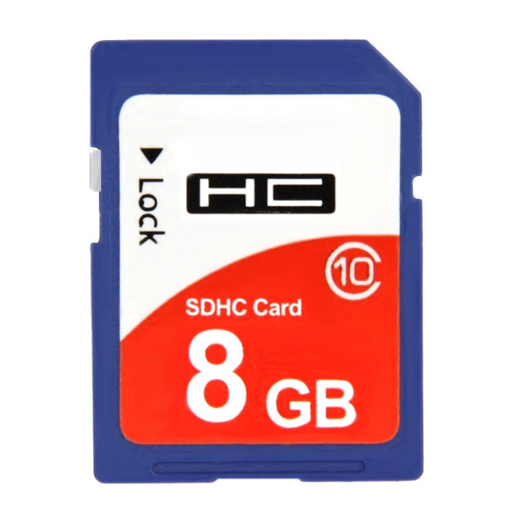 Carte mémoire SDHC 8GB haute vitesse classe 10 pour appareil photo (capacité réelle 100 %), 8GB