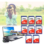 Carte mémoire SDHC 8GB haute vitesse classe 10 pour appareil photo (capacité réelle 100 %), 8GB