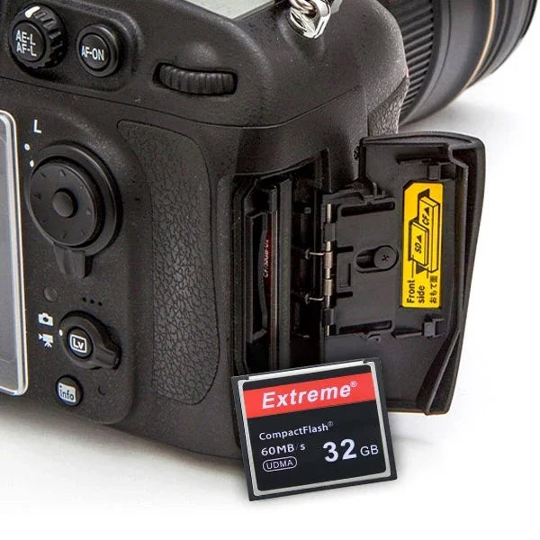 Carte Compact Flash Extreme 32 Go, vitesse de lecture 400 fois supérieure, jusqu'à 60 Mo/s (100 % de la capacité réelle), 32 Go