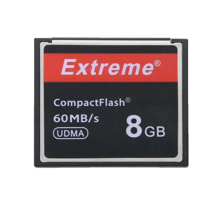 Carte Compact Flash Extreme 8 Go, vitesse de lecture 400 fois supérieure, jusqu'à 60 Mo/s (100 % de la capacité réelle), 8 Go