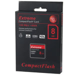 Carte Compact Flash Extreme 8 Go, vitesse de lecture 400 fois supérieure, jusqu'à 60 Mo/s (100 % de la capacité réelle), 8 Go