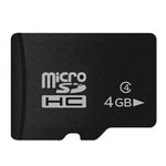 Carte mémoire microSD (TF) 4 Go haute vitesse classe 10, fabriquée à Taïwan. Vitesse d'écriture : 8 Mo/s, vitesse de lecture : 12 Mo/s (capacité réelle à 100 %). Carte nue de 4 Go.