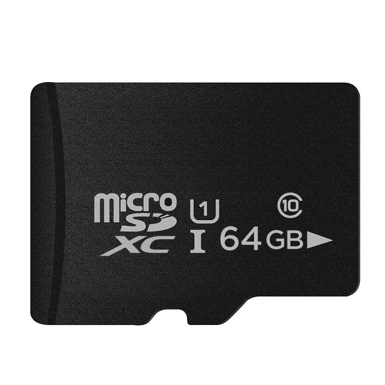 Carte mémoire microSD (TF) 64 Go haute vitesse classe 10, fabriquée à Taïwan. Vitesse d'écriture : 8 Mo/s, vitesse de lecture : 12 Mo/s (capacité réelle à 100 %). Carte nue de 64 Go.