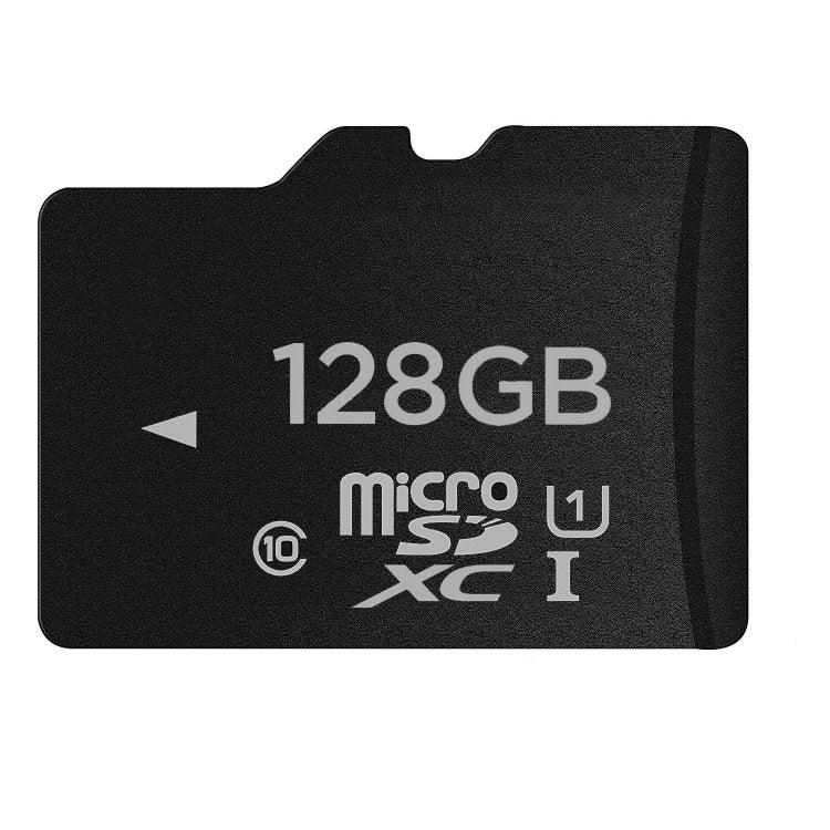 Carte mémoire microSD (TF) 128 Go haute vitesse classe 10, fabriquée à Taïwan. Vitesse d'écriture : 8 Mo/s, vitesse de lecture : 12 Mo/s (capacité réelle à 100 %). Carte nue de 128 Go.