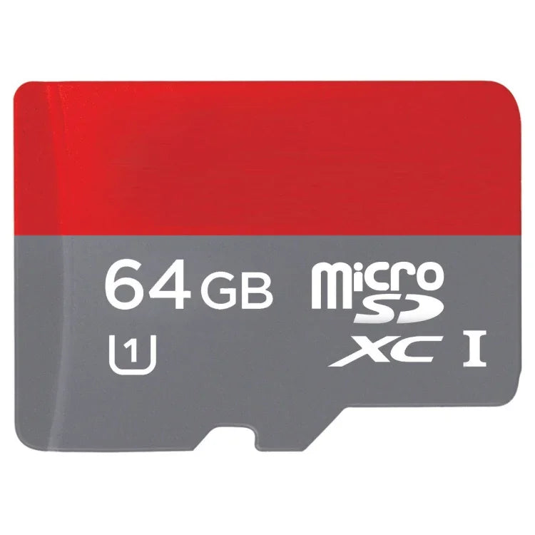 Carte mémoire TF/Micro SDHC UHS-1 (U1) haute vitesse classe 10 de 64 Go, écriture : 15 Mo/s, lecture : 30 Mo/s (capacité réelle à 100 %), 64 Go