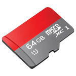 Carte mémoire TF/Micro SDHC UHS-1 (U1) haute vitesse classe 10 de 64 Go, écriture : 15 Mo/s, lecture : 30 Mo/s (capacité réelle à 100 %), 64 Go