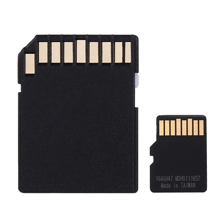Carte mémoire TF/Micro SDHC UHS-1 (U1) haute vitesse classe 10 de 64 Go, écriture : 15 Mo/s, lecture : 30 Mo/s (capacité réelle à 100 %), 64 Go
