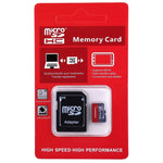Carte mémoire TF/Micro SDHC UHS-1 (U1) haute vitesse classe 10 de 64 Go, écriture : 15 Mo/s, lecture : 30 Mo/s (capacité réelle à 100 %), 64 Go