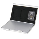 2 étuis de protection 3 en 1 pour cartes mémoire SD, dimensions : 93 mm (L) x 62 mm (l) x 10 mm (H)