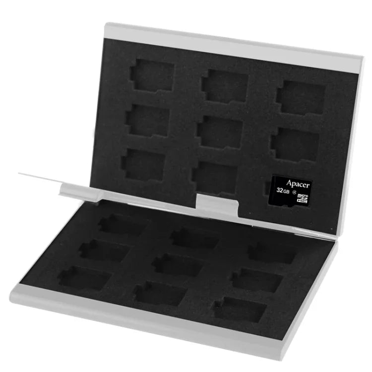 2 étuis de protection pour cartes mémoire 9 en 1 (compatibles avec les cartes TF), dimensions : 93 mm (L) x 62 mm (l) x 10 mm