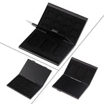 Boîtier de protection en alliage d'aluminium pour 15 cartes mémoire, 3 cartes SD + 12 cartes TF, 3 SD + 12 TF Noir