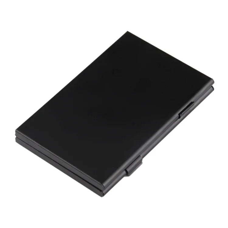 Boîtier de protection en alliage d'aluminium pour 15 cartes mémoire, 3 cartes SD + 12 cartes TF, 3 SD + 12 TF Noir