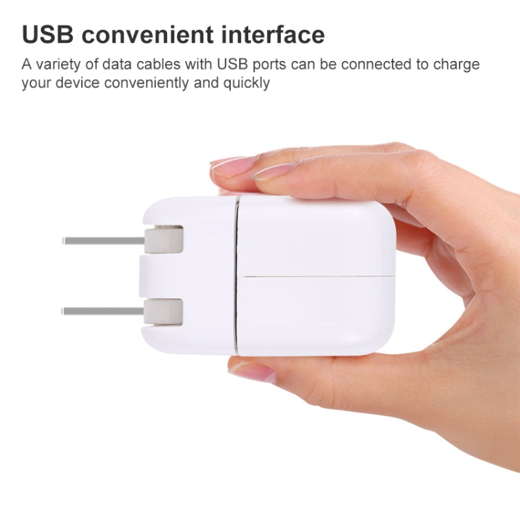 Adaptateur chargeur USB 10W avec prise pliable, prise US, prise US