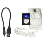 Lecteur MP3 avec emplacement carte TF / Micro SD, écran LCD, clip métallique, avec écran LCD