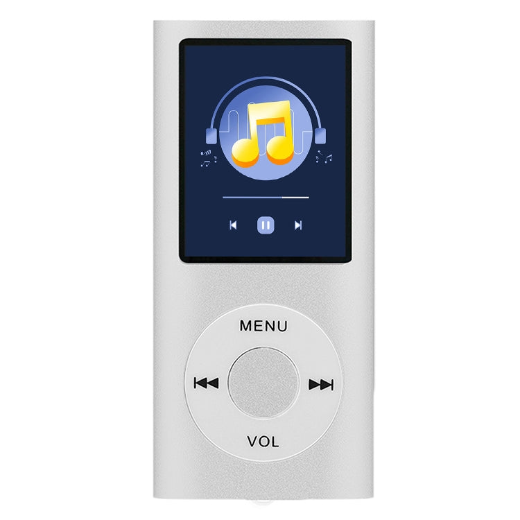 Lecteur MP4 métallique avec écran TFT 1,8 pouce et emplacement carte TF, support enregistreur, radio FM, livre électronique et calendrier, Lecteur MP4