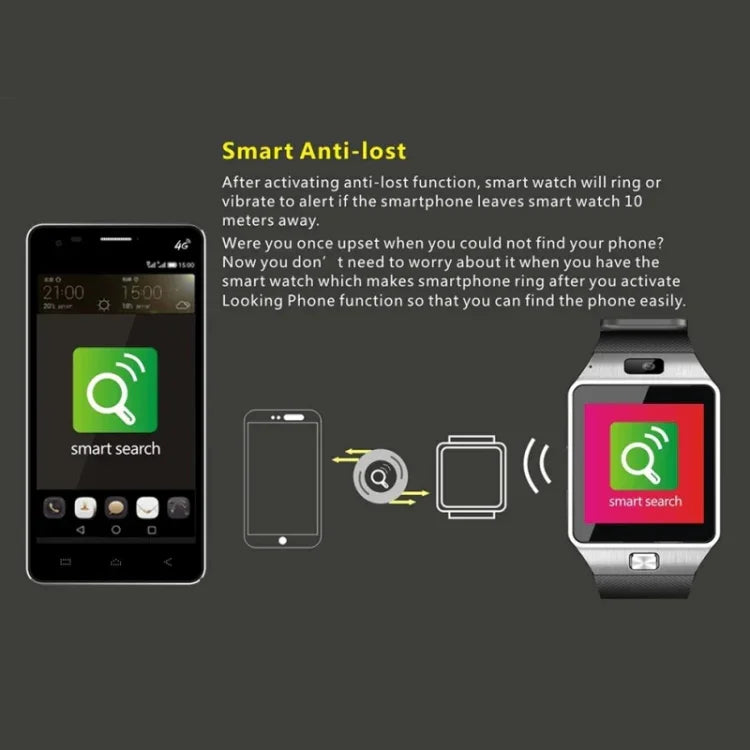 Dispositif anti-perte / Podomètre / Moniteur de sommeil, MTK6260A 533 MHz, Bluetooth / Caméra