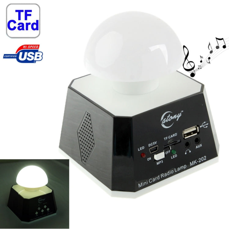 Haut-parleur CT-0019 Multi LED avec radio FM, support carte TF