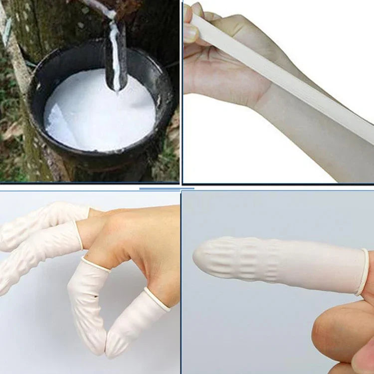 50pcs/bag Latex Anti-static Finger Cot, 2x6cm