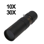 10-30 x 25mm Telescope Monocular for Backpacking / Hiking, 10-30x25