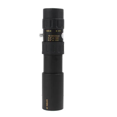 10-30 x 25mm Telescope Monocular for Backpacking / Hiking, 10-30x25