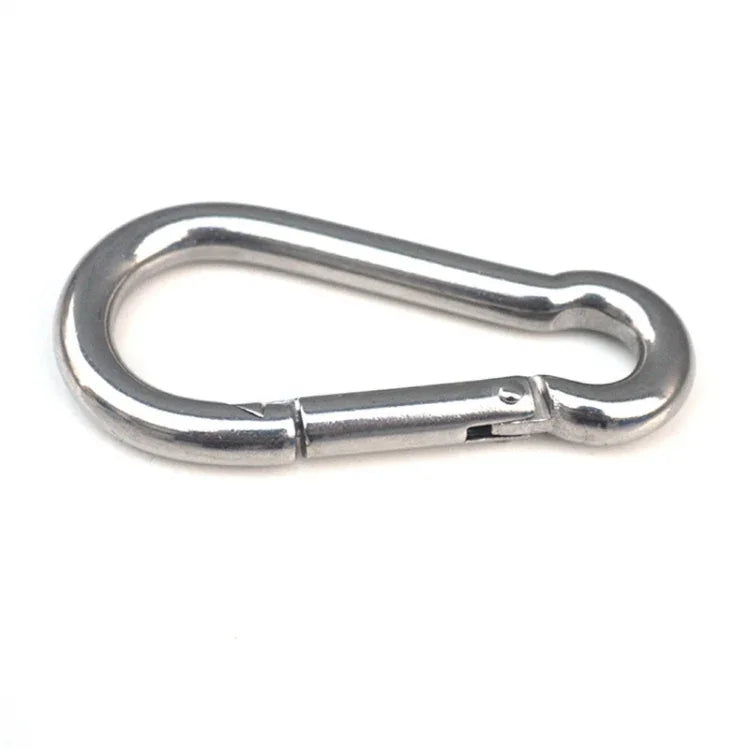 Mousqueton en acier inoxydable M7 avec crochet à ressort, outil multifonction, boucle de verrouillage pour alpinisme, crochet de camping, diamètre intérieur : 6,84 mm, M7