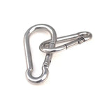 Mousqueton en acier inoxydable M7 avec crochet à ressort, outil multifonction, boucle de verrouillage pour alpinisme, crochet de camping, diamètre intérieur : 6,84 mm, M7