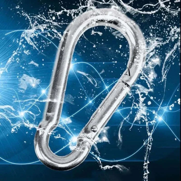 Mousqueton en acier inoxydable M7 avec crochet à ressort, outil multifonction, boucle de verrouillage pour alpinisme, crochet de camping, diamètre intérieur : 6,84 mm, M7