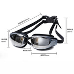 Lunettes de natation professionnelles, ZHANYA2588 (Rose), ZHANYA2588 (Noir), ZHANYA2588 (Bleu)