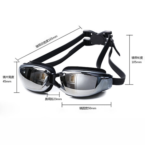 Lunettes de natation professionnelles, ZHANYA2588 (Rose), ZHANYA2588 (Noir), ZHANYA2588 (Bleu)