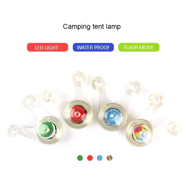 Tente de camping extérieure portable à LED étanche, lampe suspendue, livraison de couleur aléatoire
