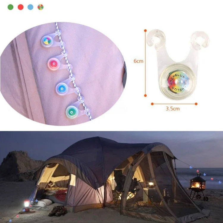 Tente de camping extérieure portable à LED étanche, lampe suspendue, livraison de couleur aléatoire