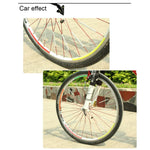 OQSPORT Lot de 12 réflecteurs réfléchissants pour rayons de roue de vélo, avec clip de fixation et bande lumineuse de signalisation.