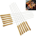 12 aiguilles à barbecue pour camping en extérieur, longueur : 30 cm