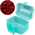 Boîte à appâts en plastique pour vers de terre, crevettes et insectes de pêche, boîte à appâts pour crevettes et insectes