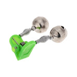 10 pièces accessoire de pêche double clochette à clip pour canne à pêche, alarme de touche de pêche, livraison de couleur aléatoire, alarme de touche de pêche