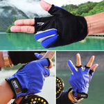 1 paire de gants de pêche respirants antidérapants à 3 doigts exposés