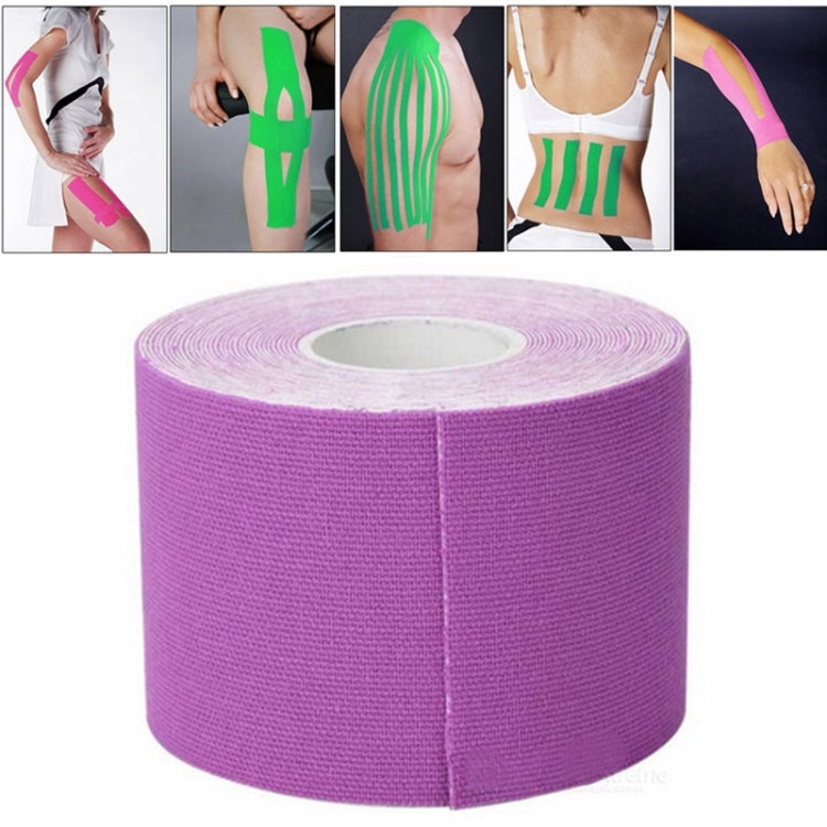 Bande sportive étanche 5M pour soin des muscles, bandage thérapeutique, largeur : 5cm, taille : 5m x 5cm, violet
