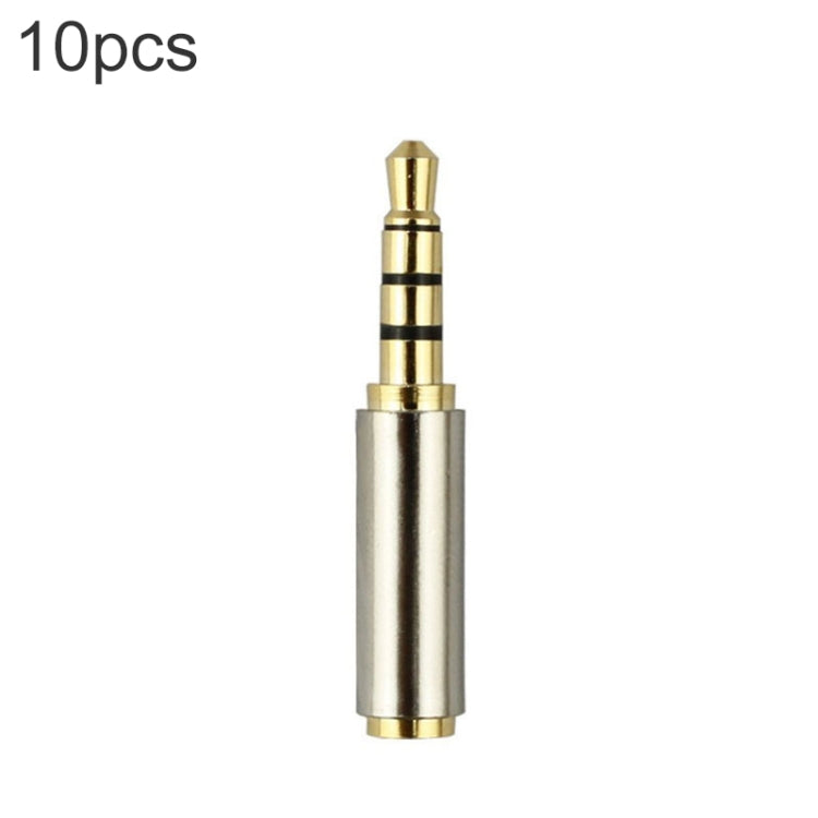 Connecteur jack audio 3,5 mm 4 broches vers adaptateurs 2,5 mm 4 broches (10 pièces dans un paquet, prix pour 10 pièces), mâle 3,5 mm vers femelle 2,5 mm