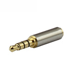 Connecteur jack audio 3,5 mm 4 broches vers adaptateurs 2,5 mm 4 broches (10 pièces dans un paquet, prix pour 10 pièces), mâle 3,5 mm vers femelle 2,5 mm