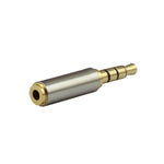 Connecteur jack audio 3,5 mm 4 broches vers adaptateurs 2,5 mm 4 broches (10 pièces dans un paquet, prix pour 10 pièces), mâle 3,5 mm vers femelle 2,5 mm