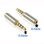 Connecteur jack audio 3,5 mm 4 broches vers adaptateurs 2,5 mm 4 broches (10 pièces dans un paquet, prix pour 10 pièces), mâle 3,5 mm vers femelle 2,5 mm