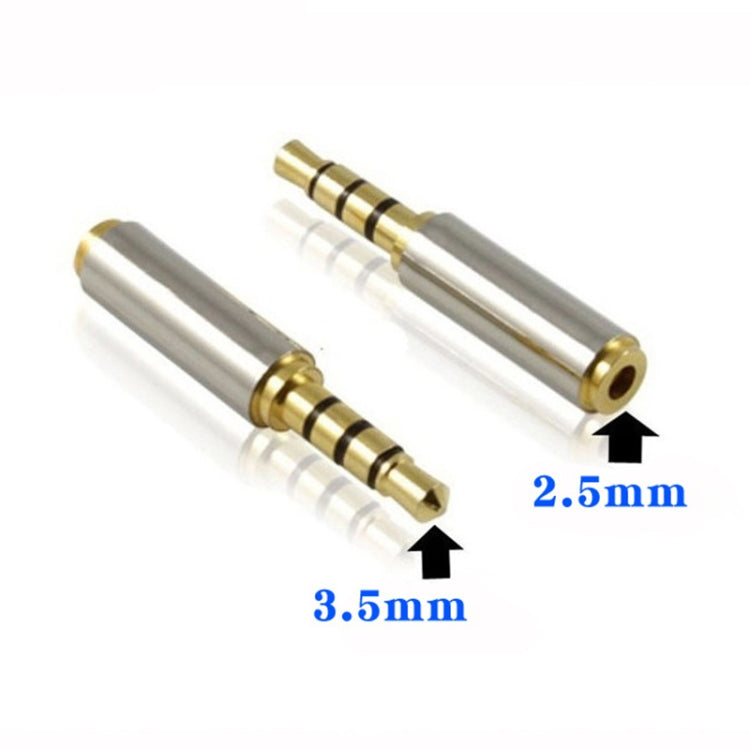 Connecteur jack audio 3,5 mm 4 broches vers adaptateurs 2,5 mm 4 broches (10 pièces dans un paquet, prix pour 10 pièces), mâle 3,5 mm vers femelle 2,5 mm