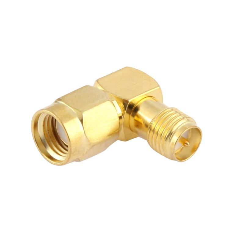 Adaptateur plaqué or, RP-SMA mâle vers femelle
