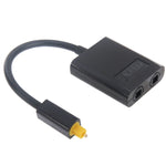 Séparateur audio fibre optique Toslink numérique EMK 1 vers 2 câble adaptateur pour lecteur DVD, 1 vers 2