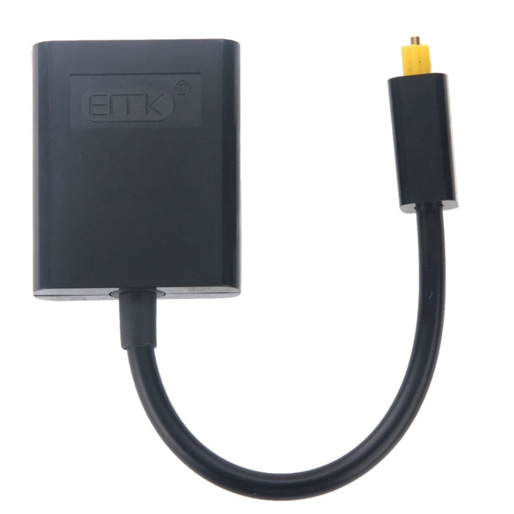 Séparateur audio fibre optique Toslink numérique EMK 1 vers 2 câble adaptateur pour lecteur DVD, 1 vers 2